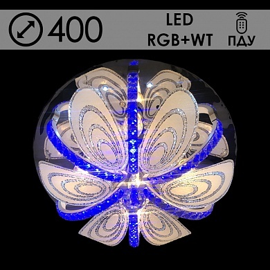 Люстра 55249/400 CR хром 4х40W E14 LED-RGB+WT ПДУ d400, SDA20