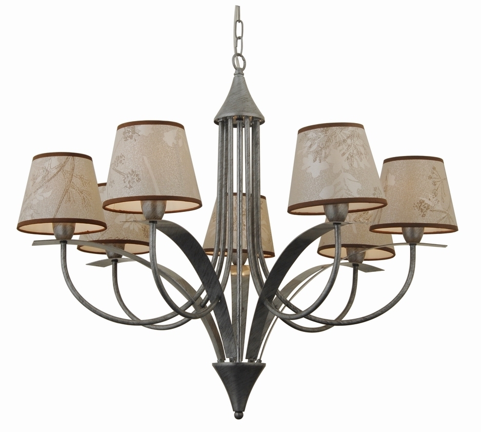 Люстра 85525/7A SILVER+BROWN