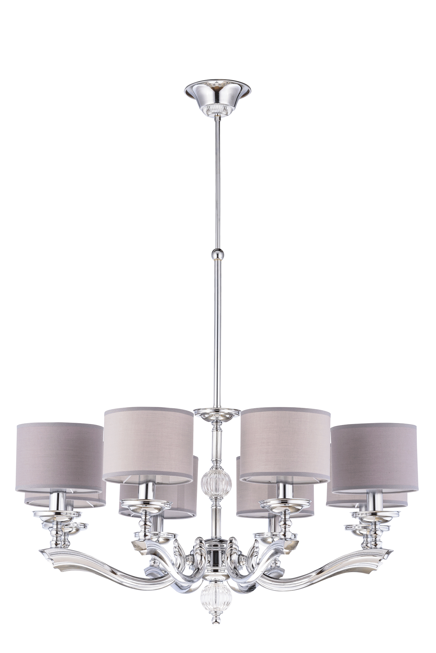 Люстра неоклассика 8629/8CR CHROME Veneto Luce 8629/8CR CHROME Veneto Luce