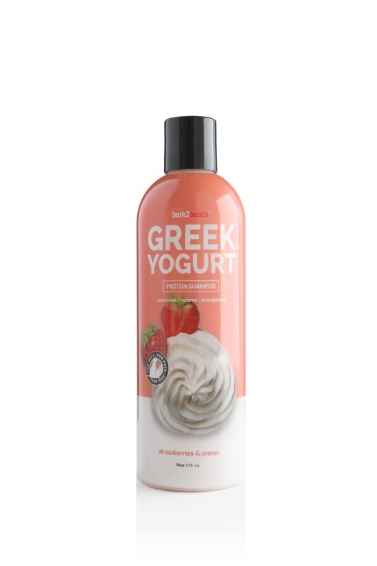 Bark2Basics Strawberries and Cream Greek Yogurt Dog Shampoo, 16 oz