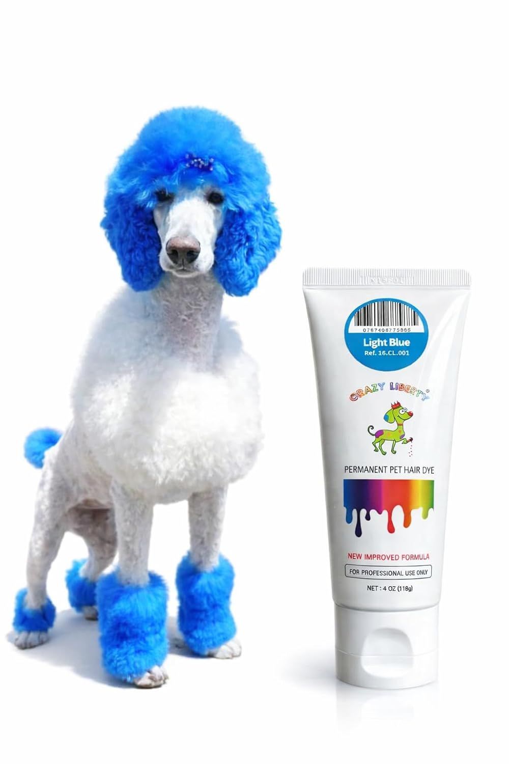 Color Hair Dye Light Blue 4oz