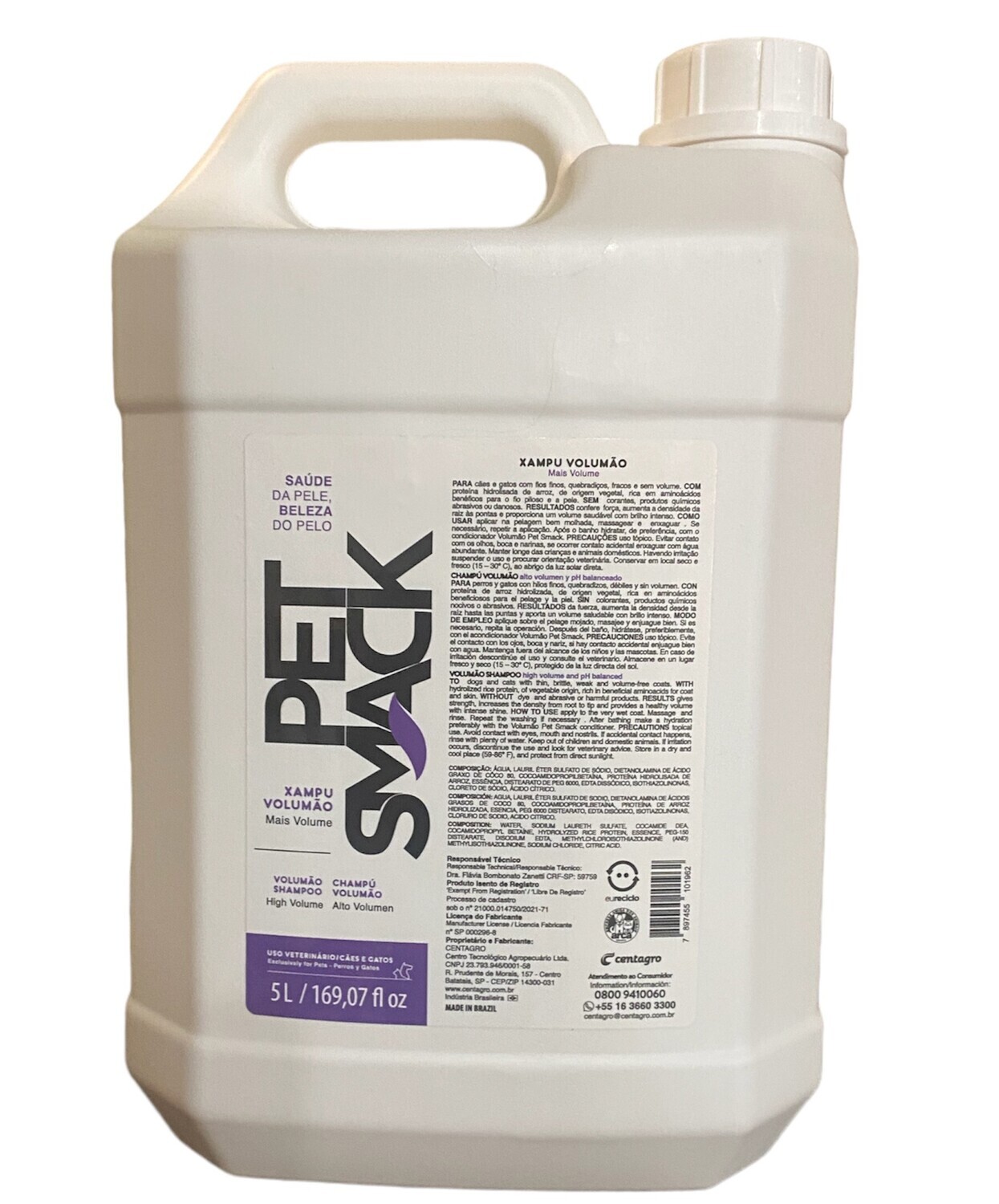 PetSmack Shampoo Volumen 5L