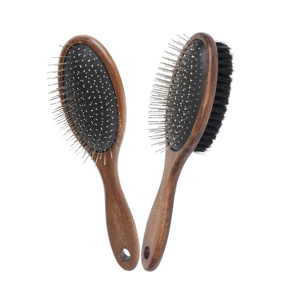 Double Side Maxmillian Pin and Bristel Profesional Brush