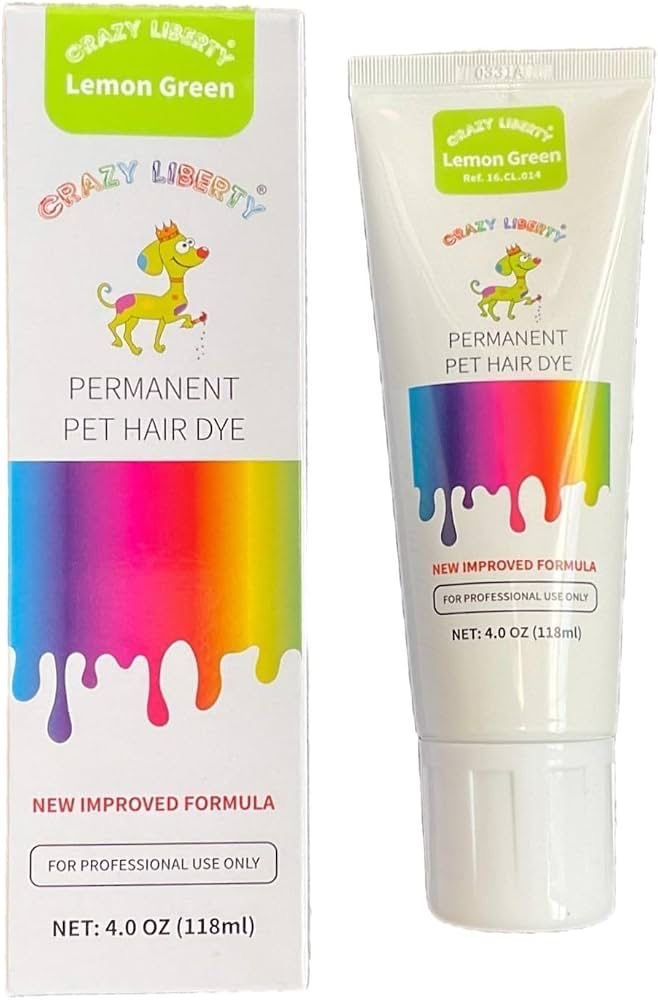 Crazy Liberty Pet Hair Dye Lemon Green 4oz