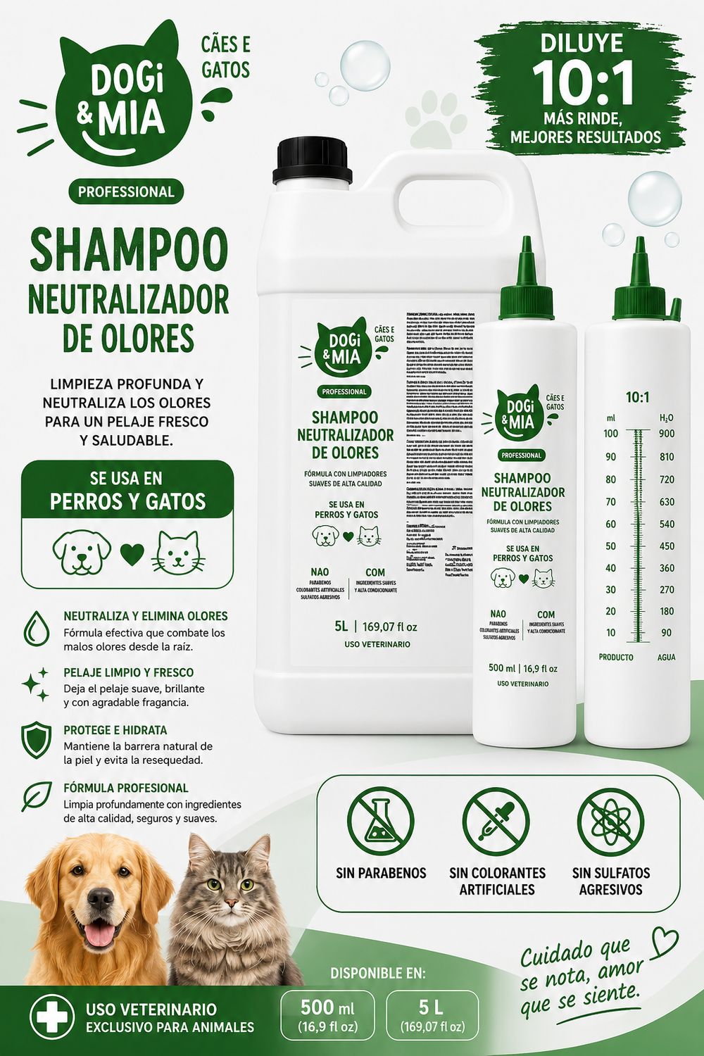 Shampoo Neutralizador de Olores 5L