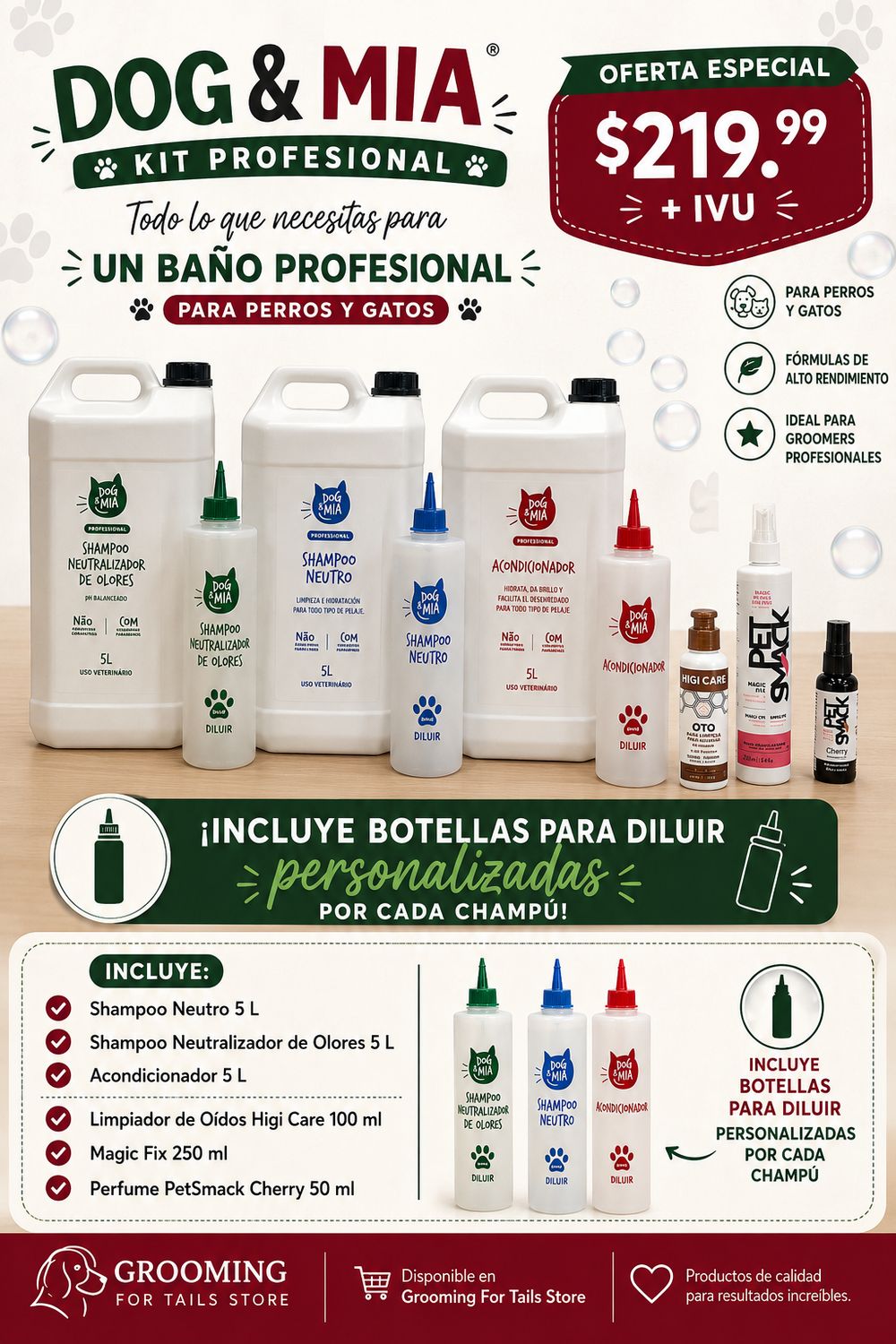 Dog & Mia Kit Profesional