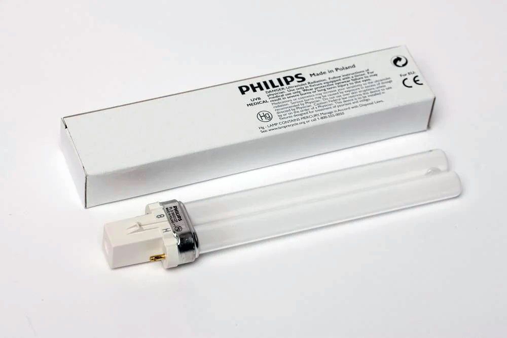 配件 原装 PHILIPS 紫外线光疗仪替换 UVB 9W 灯管 (Made in Poland)