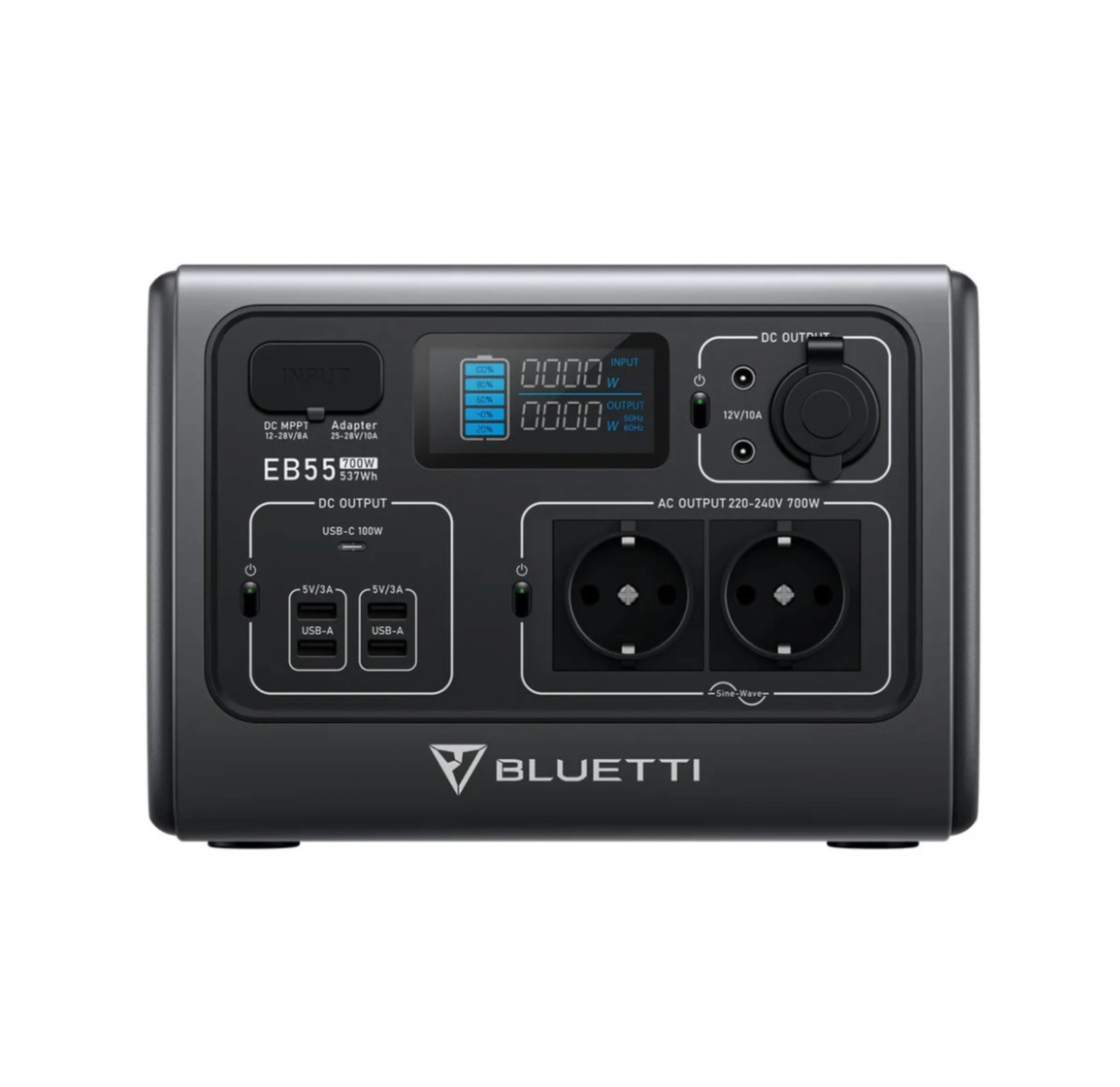 ​Станція Bluetti PowerOak EB55 (537 Вт·год / 700 Вт)