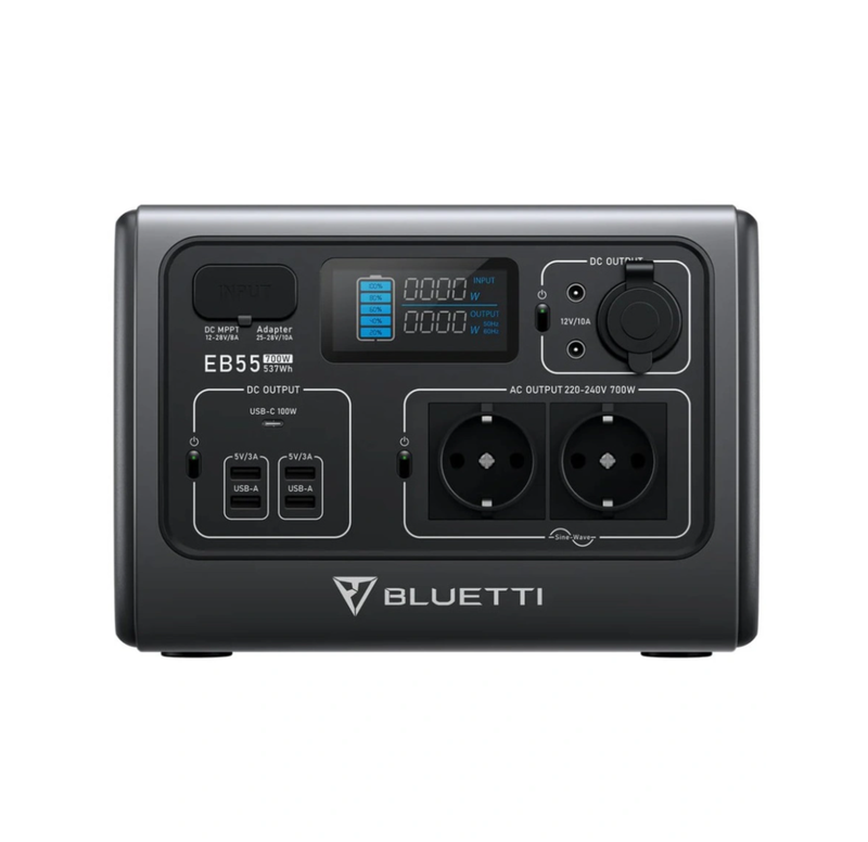 ​Станція Bluetti PowerOak EB55 (537 Вт·год / 700 Вт)