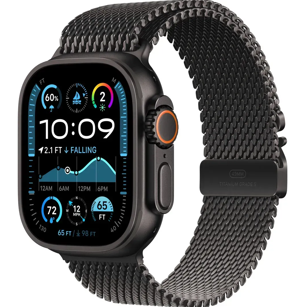Годинник Apple Watch Ultra 2 49mm Titanium Case with Black Titanium Milanese Loop