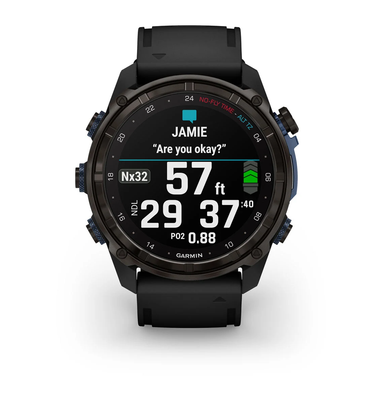 Годинник Garmin Descent Mk3i 51mm Carbon Gray DLC Titanium with Black Silicone Band