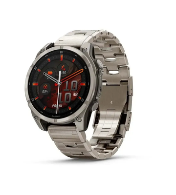 Годинник Garmin Fenix 8 47mm AMOLED Sapphire Titanium with Titanium Band