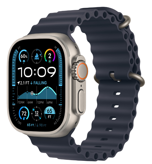 Смарт-годинник Apple Watch Ultra 2 49mm Natural Titanium Case with Navy Ocean Band