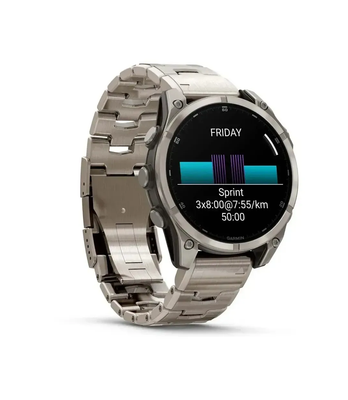 Годинник Garmin Fenix 8 47mm AMOLED Sapphire Titanium with Titanium Band