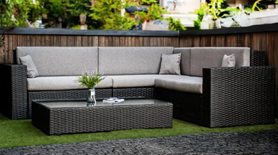 Комплект садових меблів з ротанга Фланнері