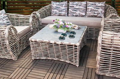 Меблі вуличні з ротангу- Монтекассіно