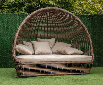 Садове ліжко з штучного ротангу- Лілея
