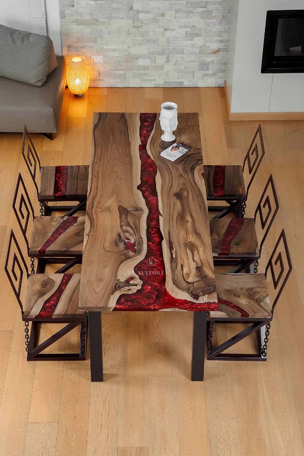 ​Стіл Suvio + у комплекті 6 стільцiв