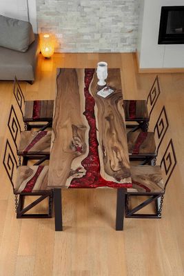 ​Стіл Suvio + у комплекті 6 стільцiв