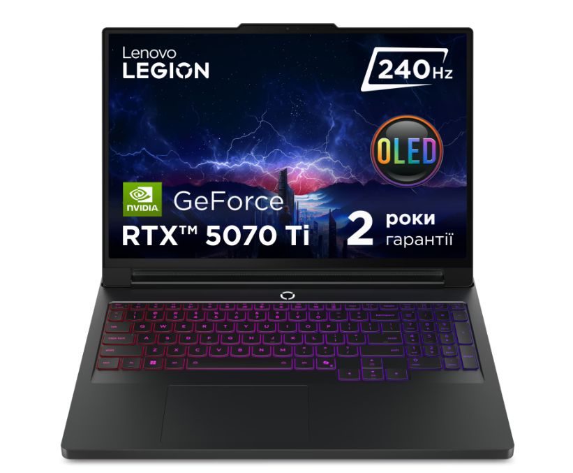 Ноутбук ігровий Lenovo Legion Pro 7 16IAX10H (83F5009PRA) Eclipse Black