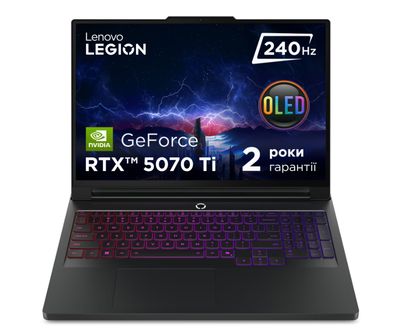 Ноутбук ігровий Lenovo Legion Pro 7 16IAX10H (83F5009PRA) Eclipse Black