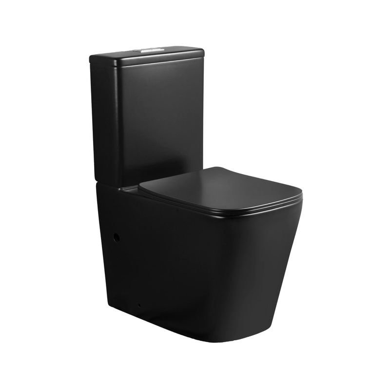 Black Square Toilet
