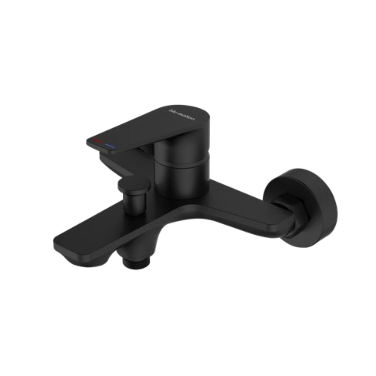 Luxus Black Bath Mixer Set Hand Shower Hose and Bracket