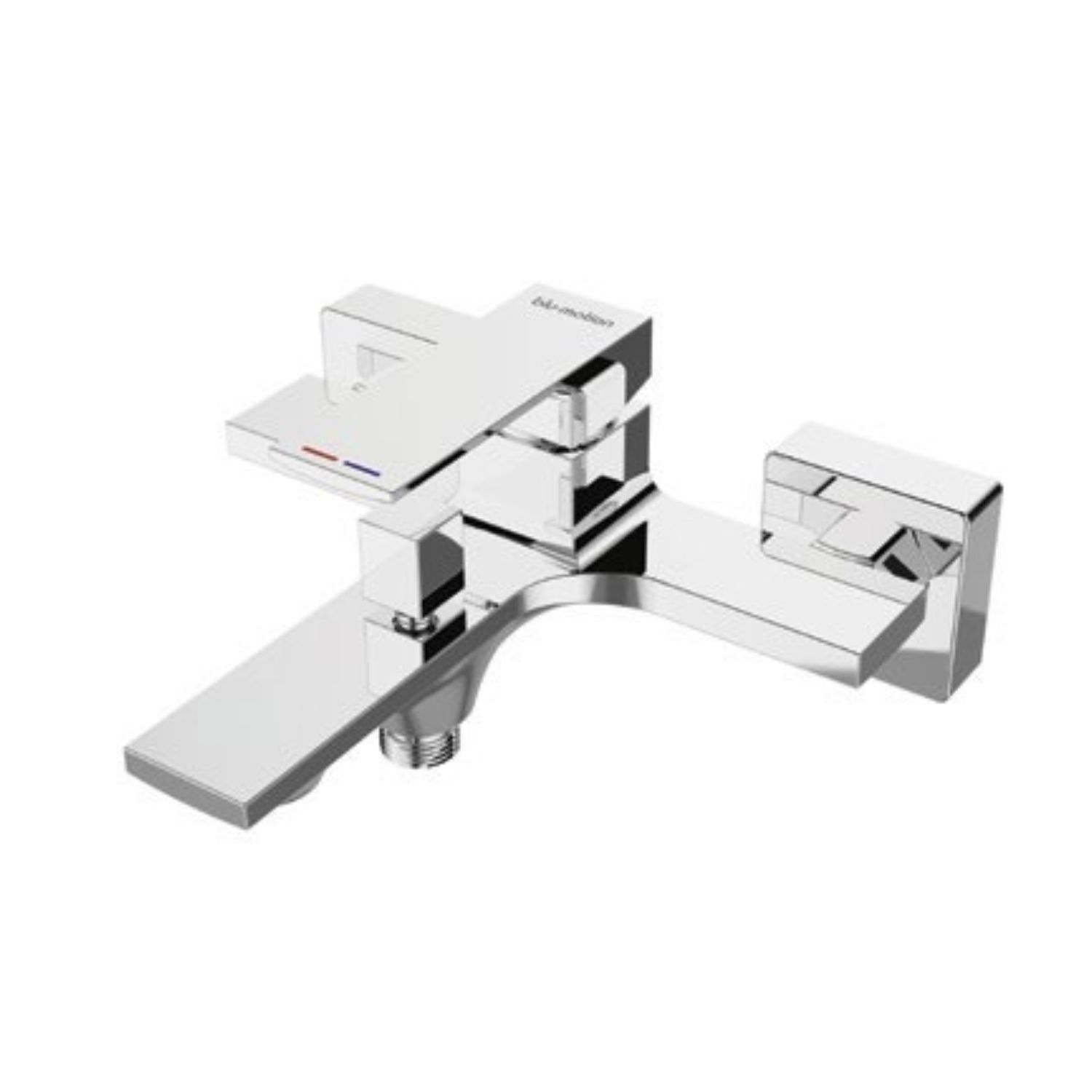 Quaddro Bath Mixer with Hand Shower, Hose and Bracket