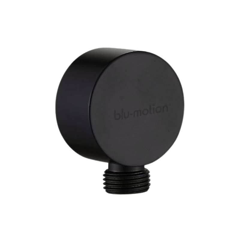 Black Round Wall Elbow