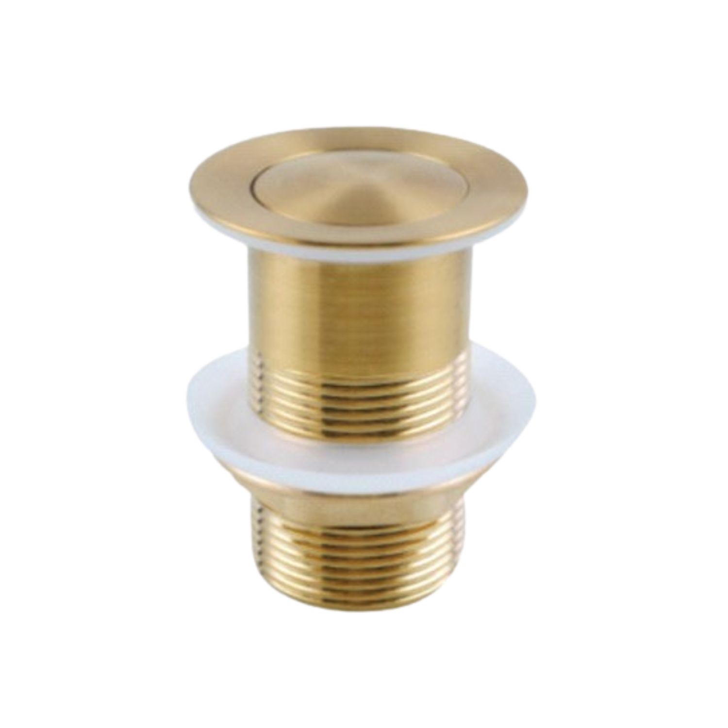 Brushed Brass Pop Up Un-slotted Basin Waste 32mm