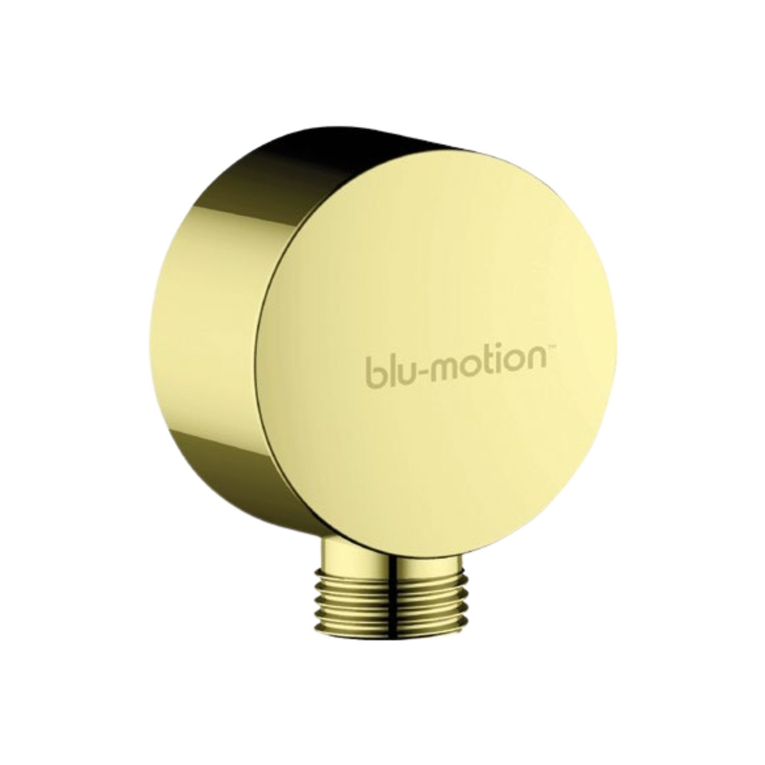 Brushed Brass Round Wall Elbow