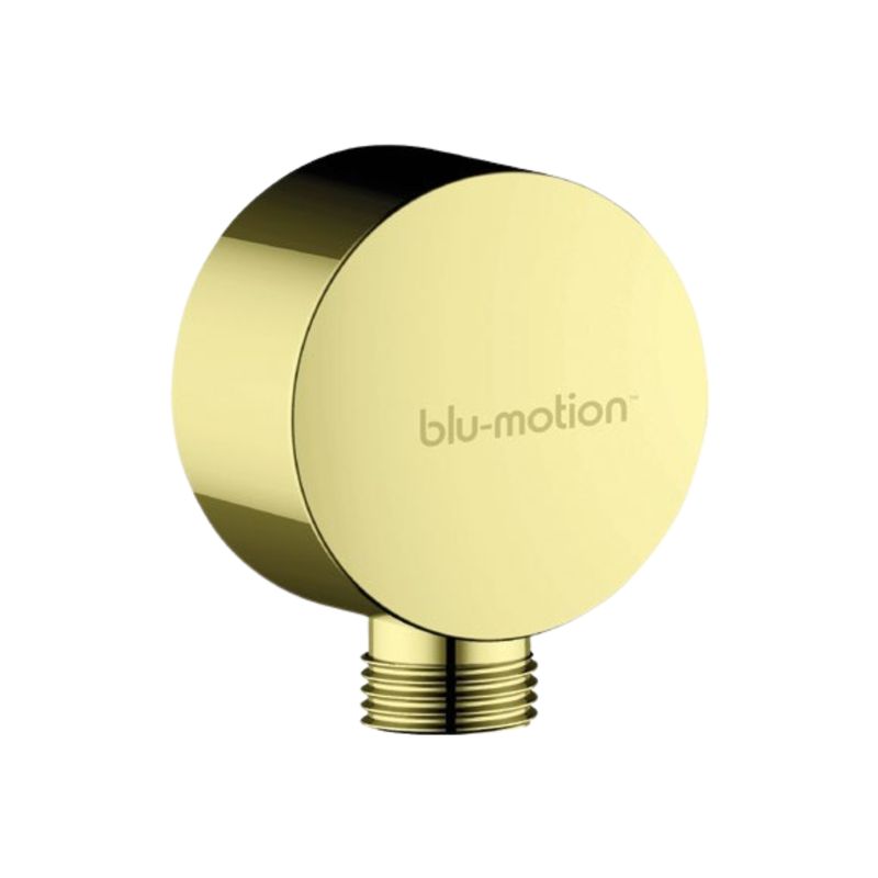 Brushed Brass Round Wall Elbow
