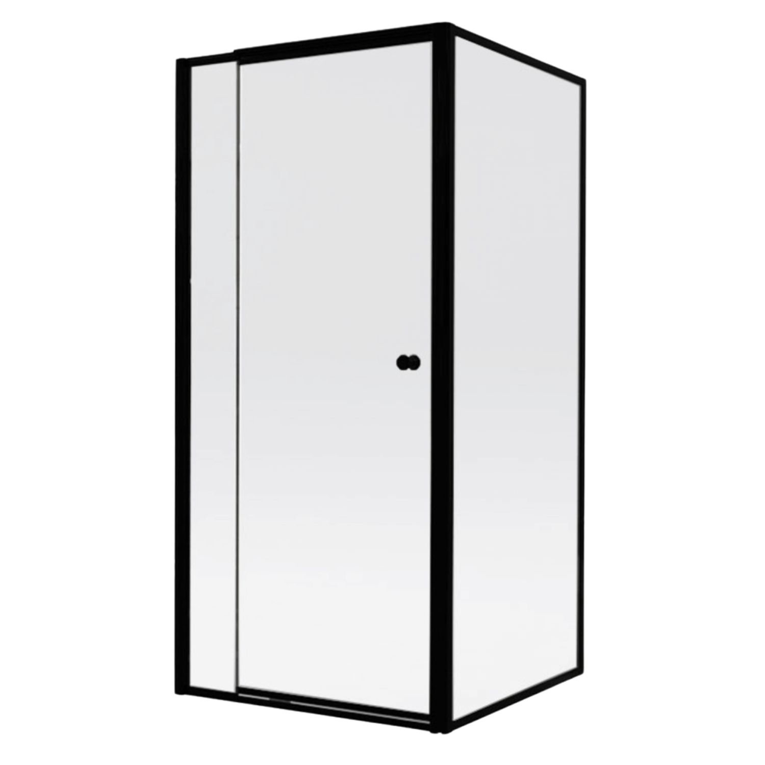Shower Door Pivot &amp; Panel Black