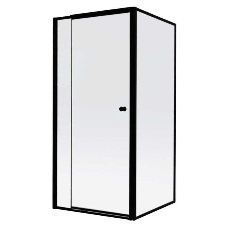 Shower Door Pivot &amp; Panel Black