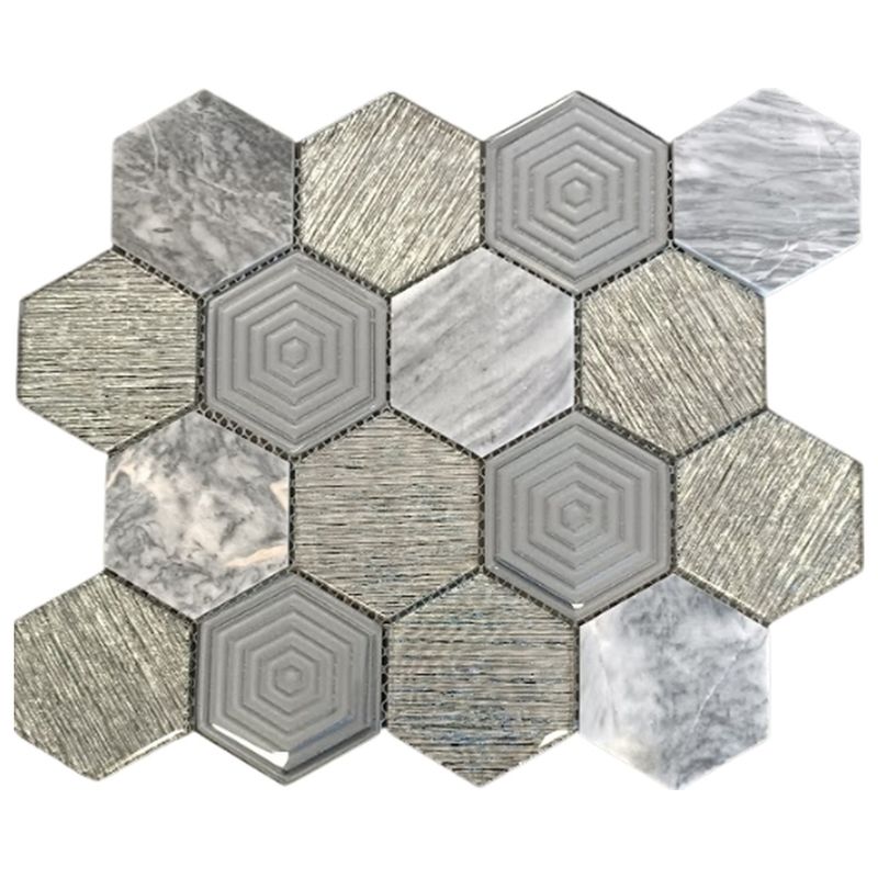 Mosaic Opal Hex (Per Sheet)