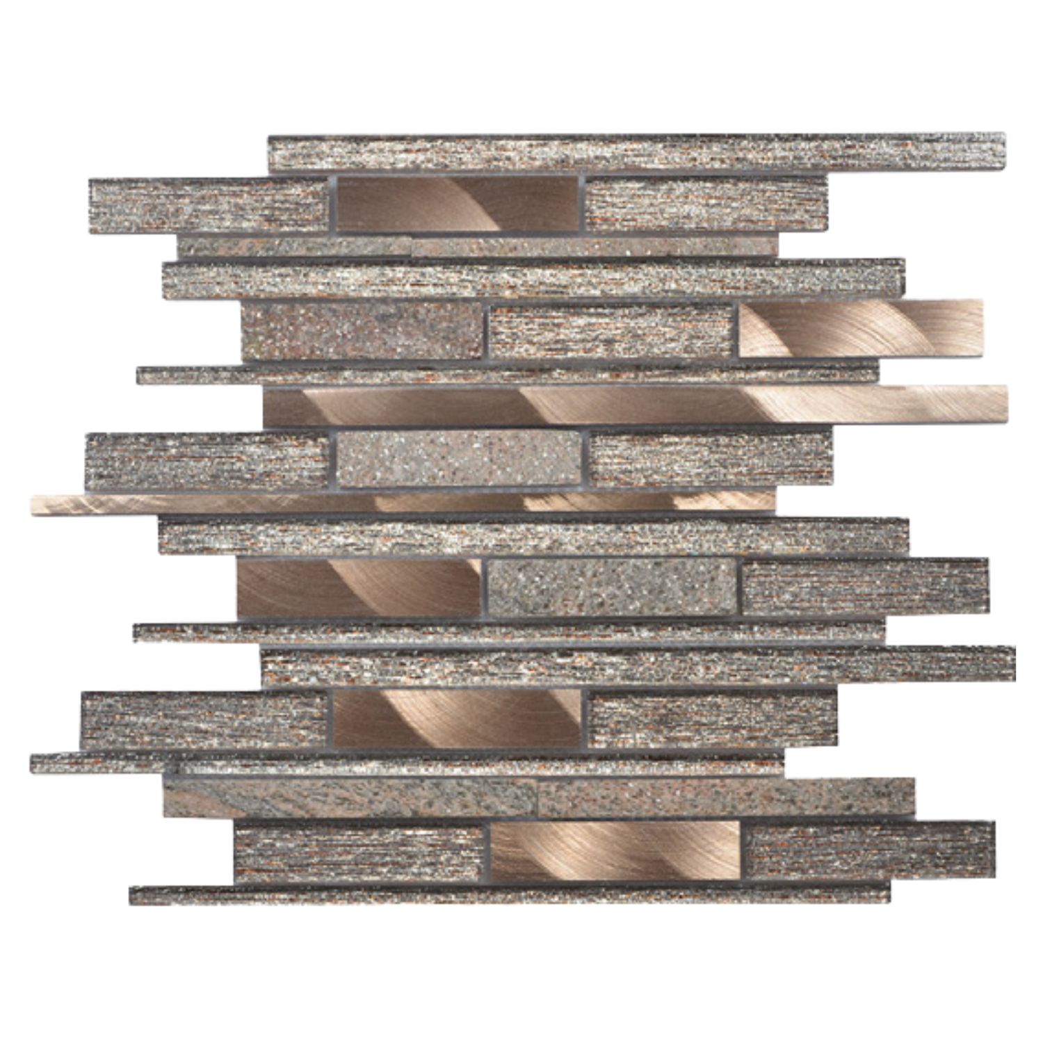 Mosaic Linear Copper Graphite (Per Sheet)