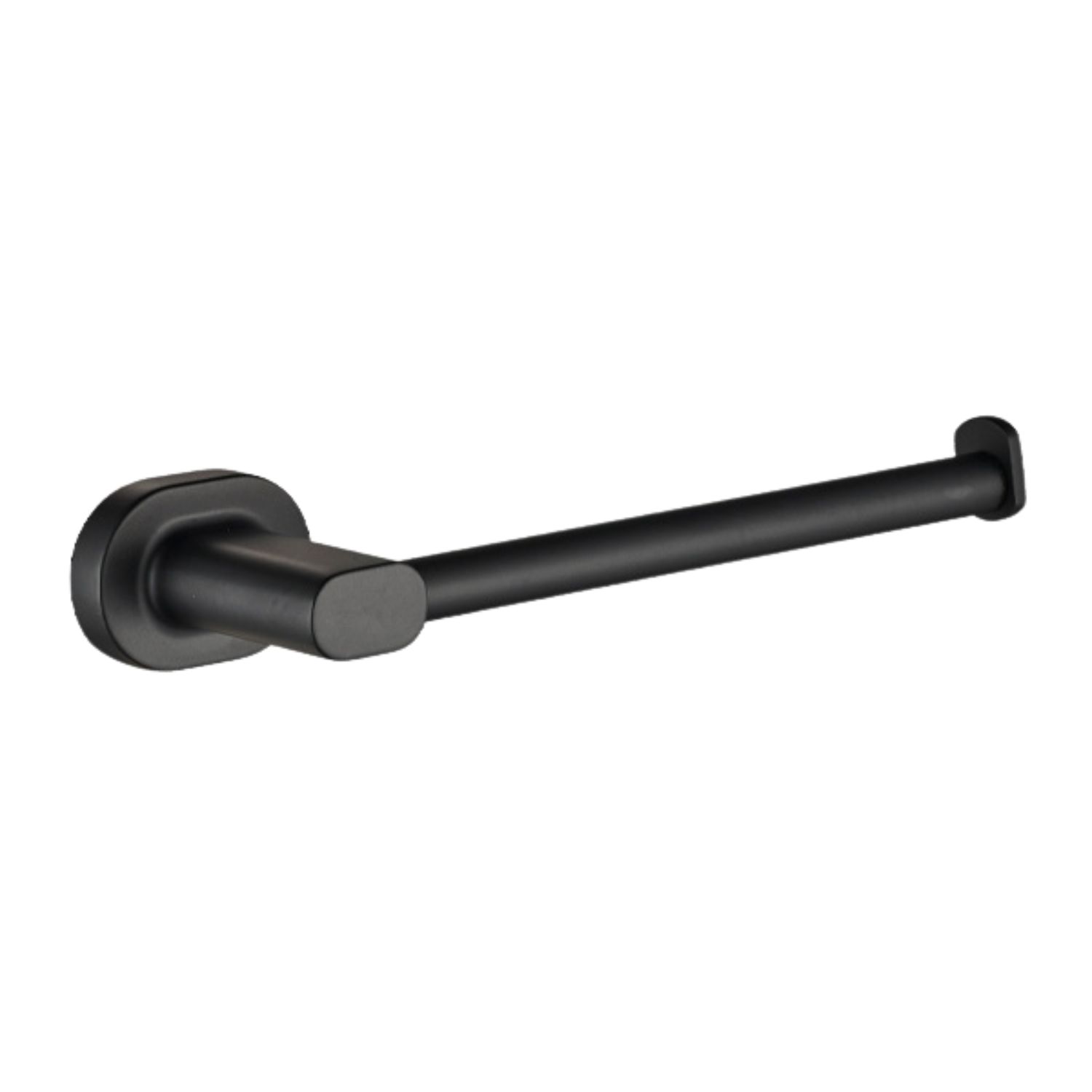 Zenna Black Fixed Toilet Paper Holder