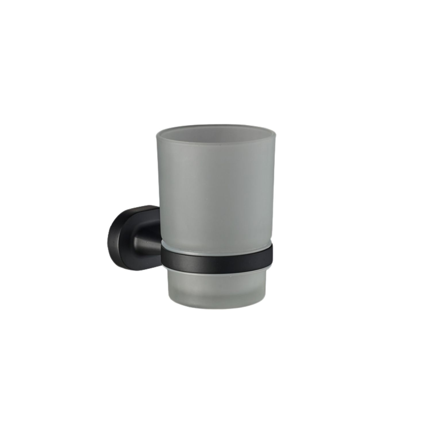 Zenna Black Toothbrush Tumbler Holder