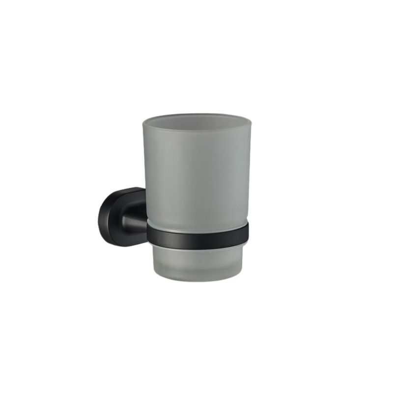 Zenna Black Toothbrush Tumbler Holder