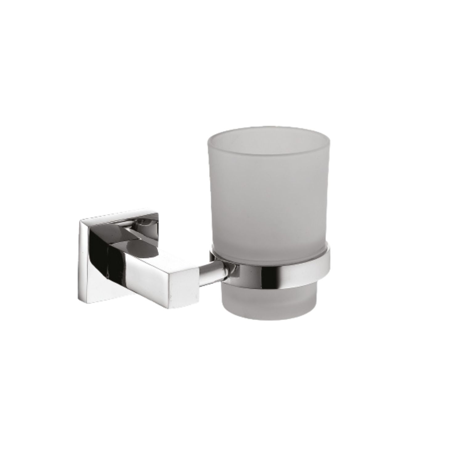 Aria Chrome Toothbrush Tumbler Holder