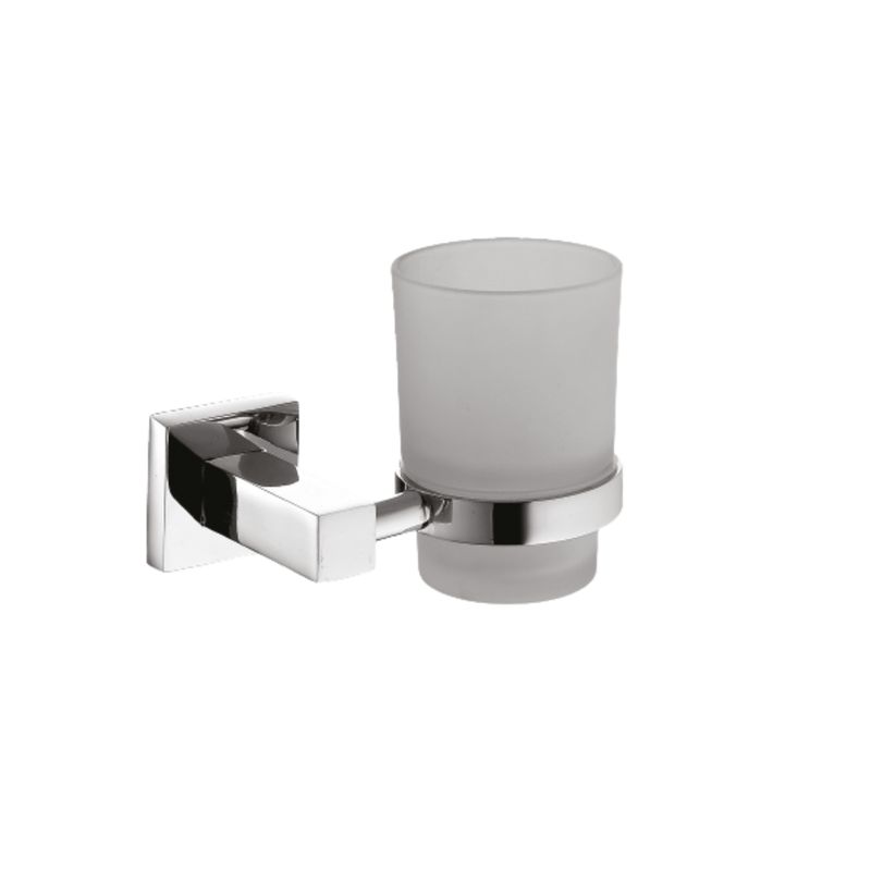 Aria Chrome Toothbrush Tumbler Holder