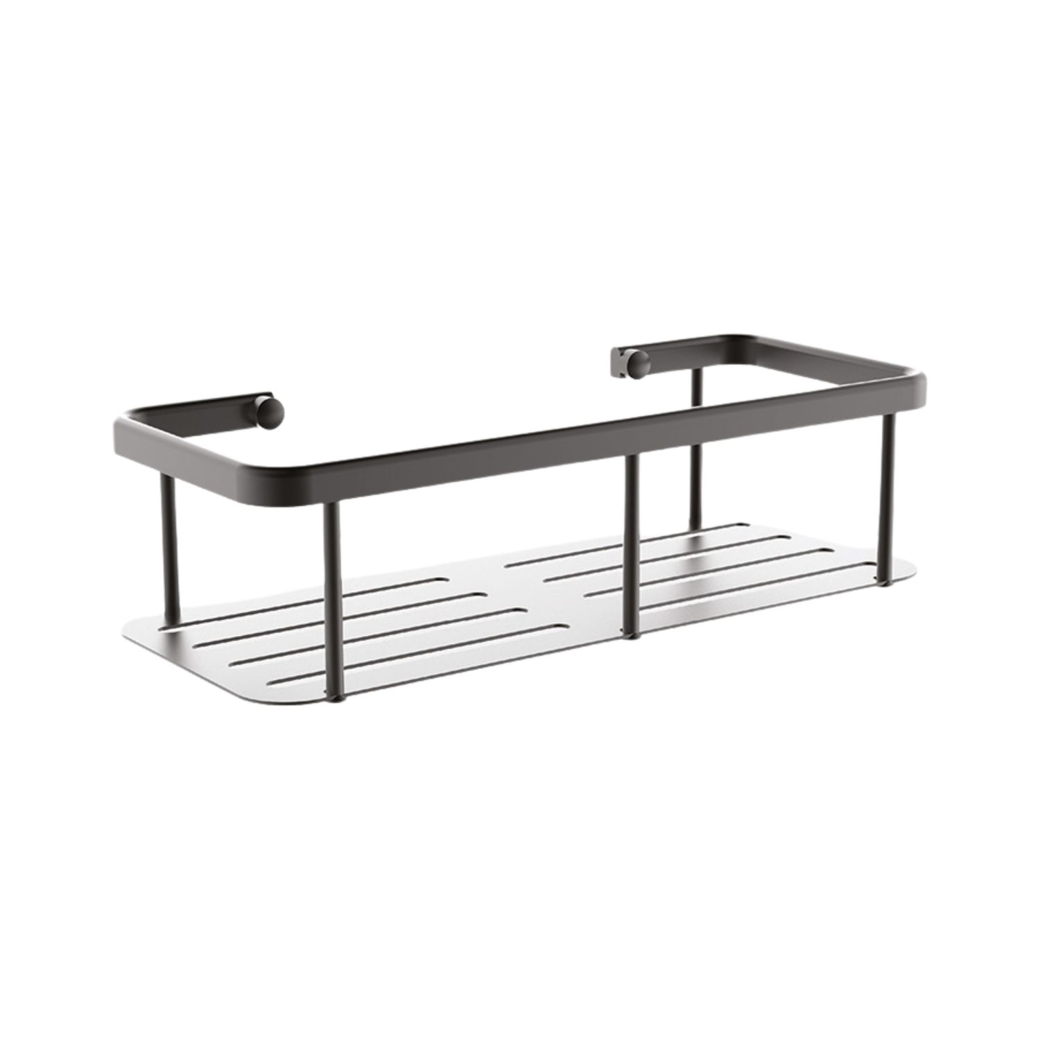 Onyx Black Square Shower Shelf