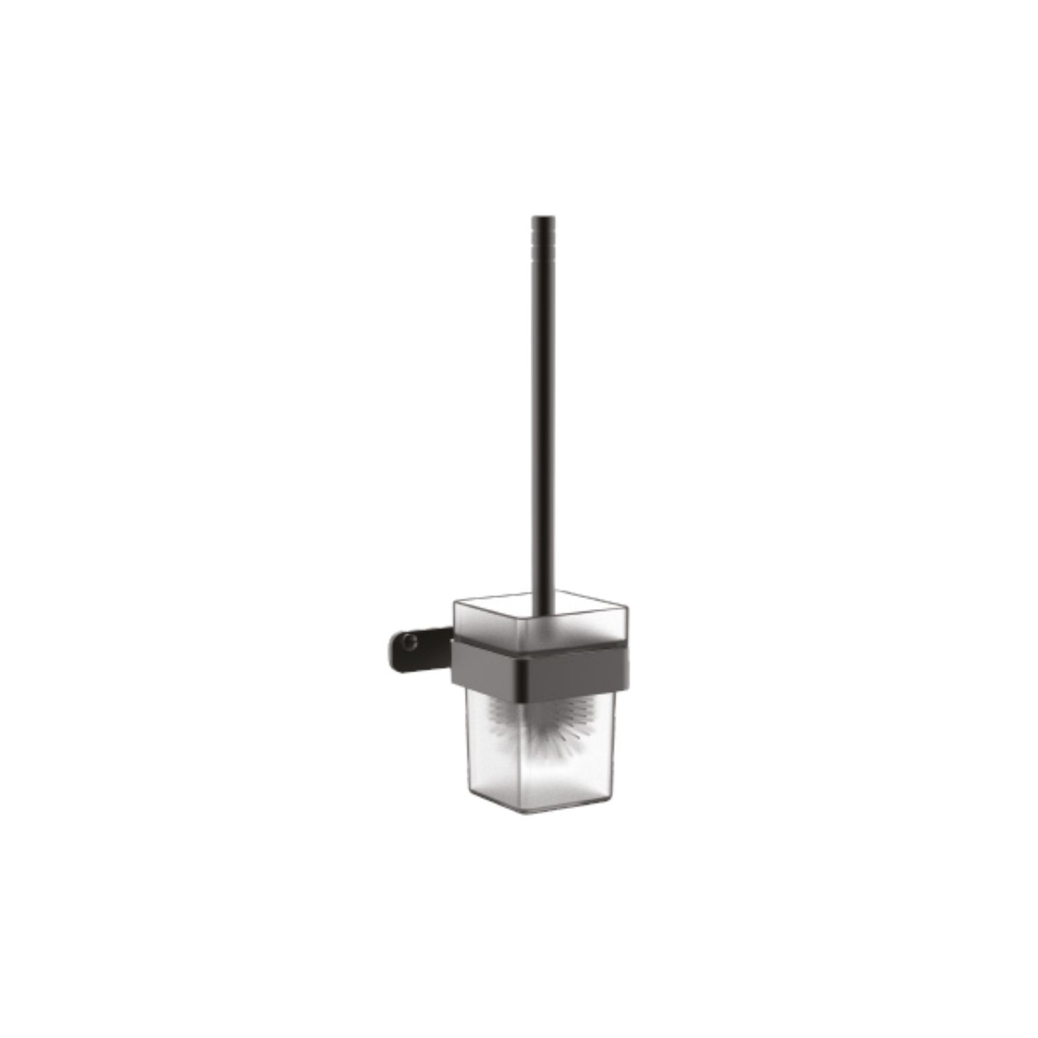 Onyx Black Toilet Brush Holder