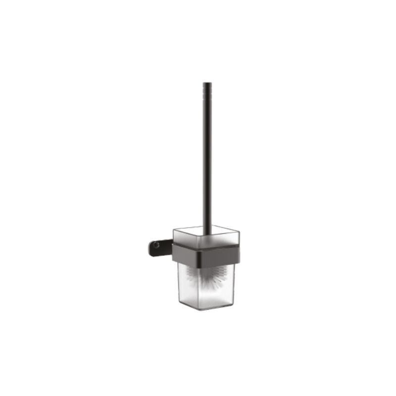 Onyx Black Toilet Brush Holder
