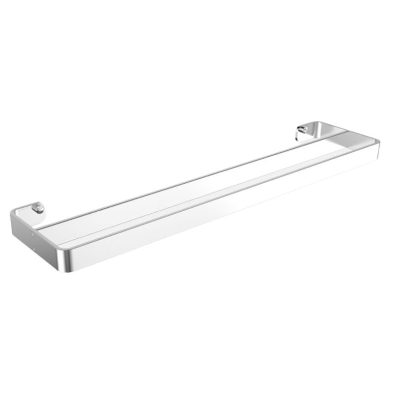 Onyx Silver Double Towel Rail (700mm)