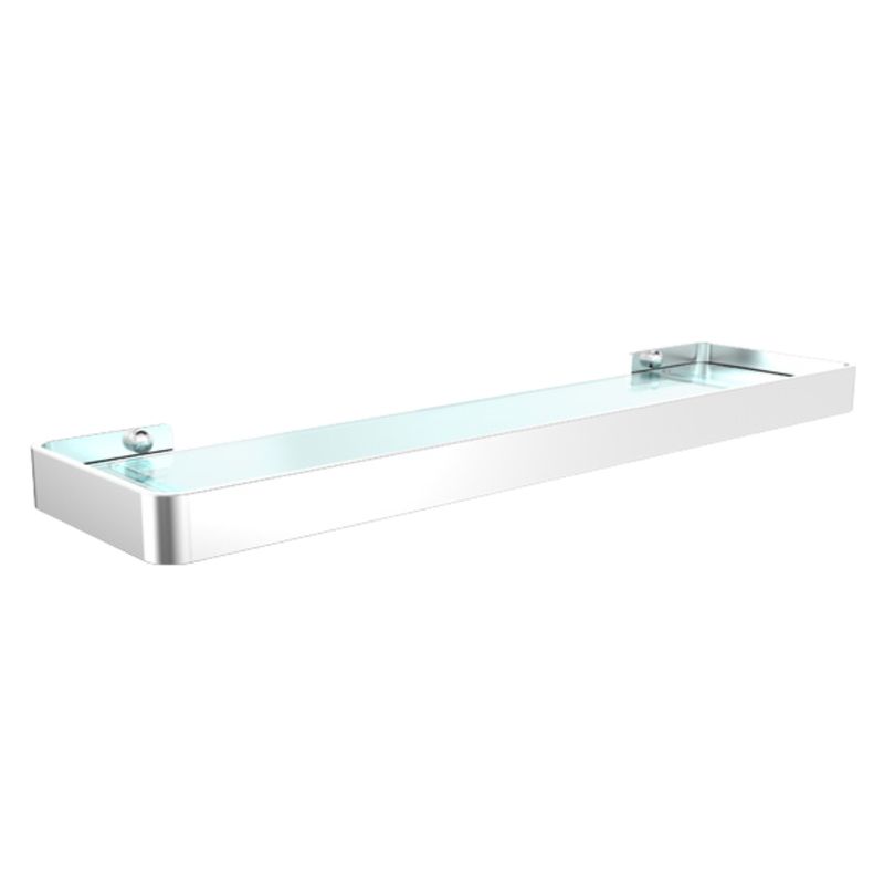 Onyx Silver Glass Shelf