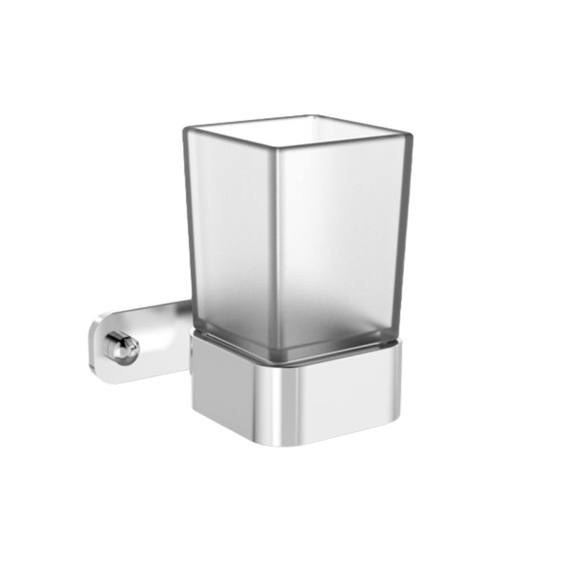 Onyx Silver Toothbrush Tumbler Holder
