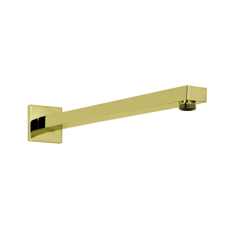 Shower Arm Square – Brushed Brass - 400mm