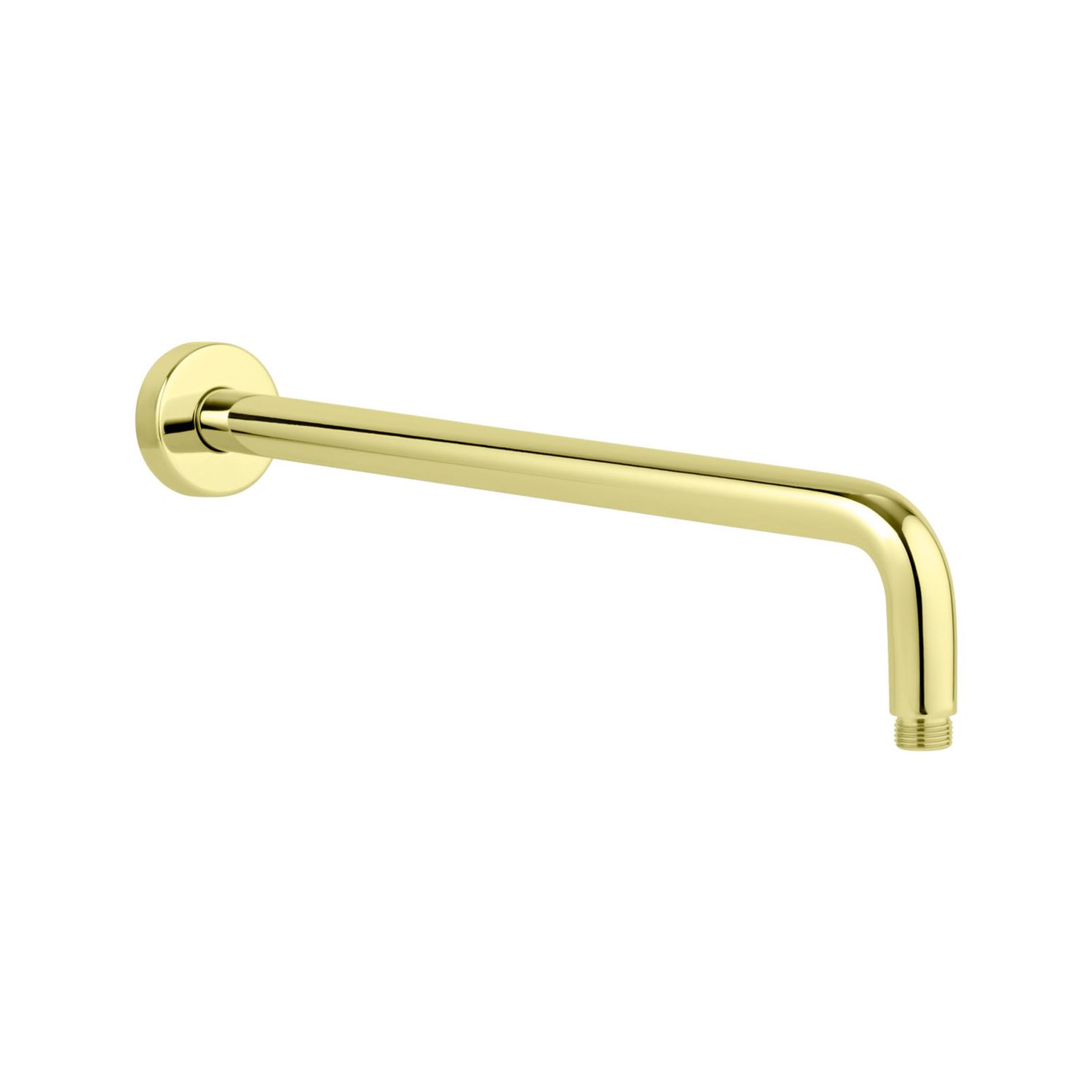 Shower Arm Round – Brushed Brass - 300mm