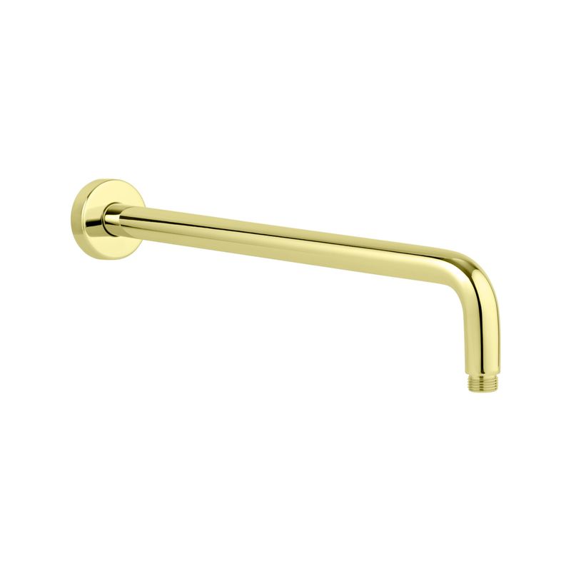 Shower Arm Round – Brushed Brass - 300mm